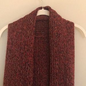 Red Drape Sweater Vest